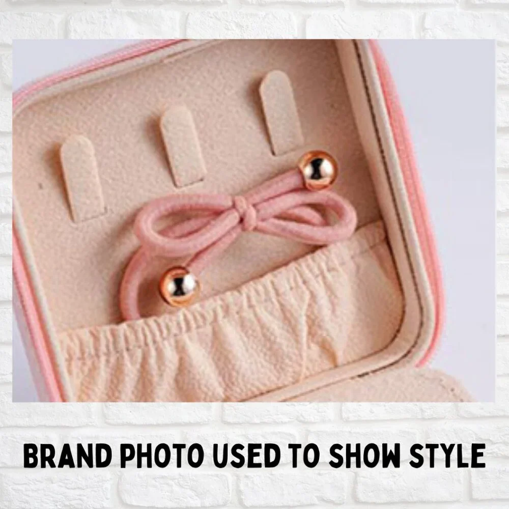 Travel Jewelry Organizer Box | Small Monogrammed Jewelry Case with “R”